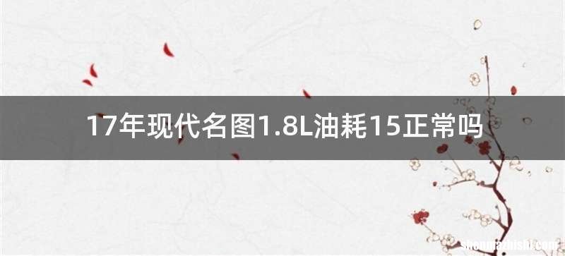 17年现代名图1.8L油耗15正常吗
