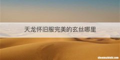 天龙怀旧服完美的玄丝哪里