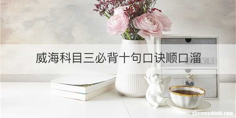 威海科目三必背十句口诀顺口溜
