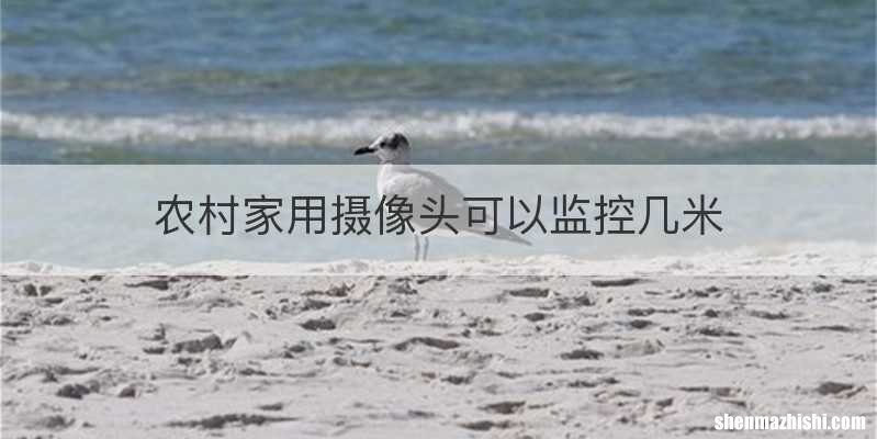 农村家用摄像头可以监控几米