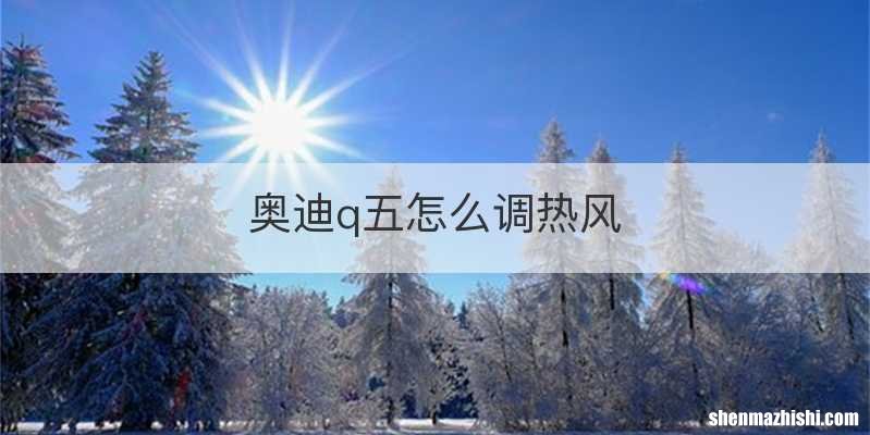 奥迪q五怎么调热风