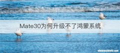 Mate30为何升级不了鸿蒙系统