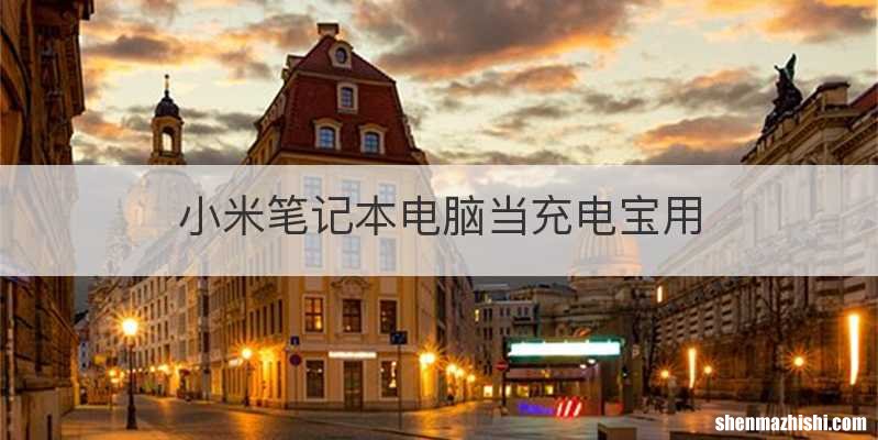 小米笔记本电脑当充电宝用