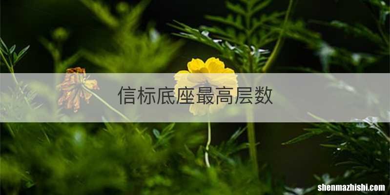 信标底座最高层数