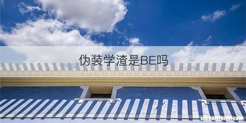 伪装学渣是BE吗