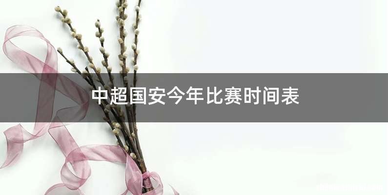中超国安今年比赛时间表