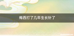梅西打了几年生长针了