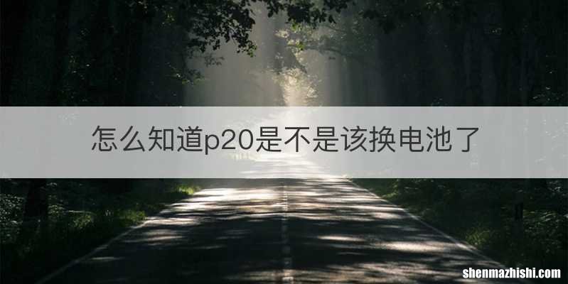 怎么知道p20是不是该换电池了