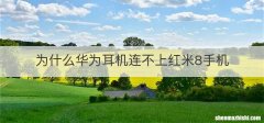 为什么华为耳机连不上红米8手机