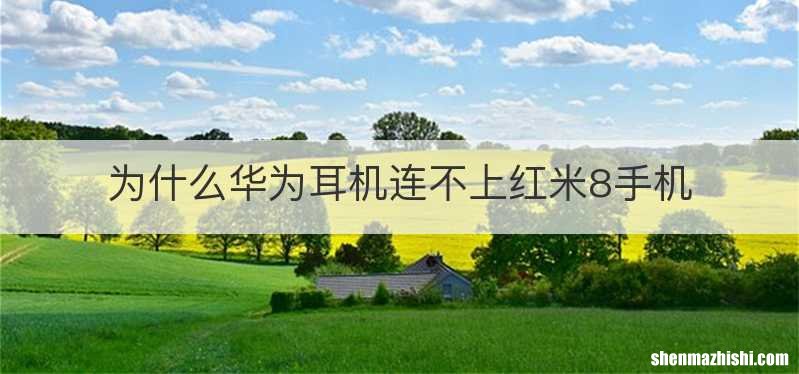 为什么华为耳机连不上红米8手机