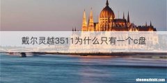 戴尔灵越3511为什么只有一个c盘