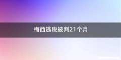 梅西逃税被判21个月