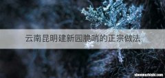 云南昆明建新园脆哨的正宗做法