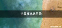 世界杯比赛目录
