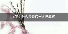 c罗为什么是最后一次世界杯
