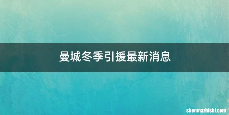 曼城冬季引援最新消息