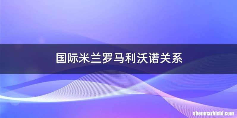 国际米兰罗马利沃诺关系