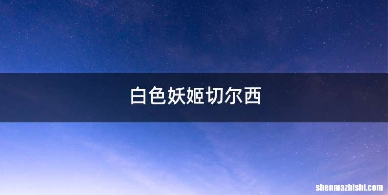 白色妖姬切尔西