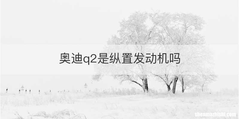 奥迪q2是纵置发动机吗