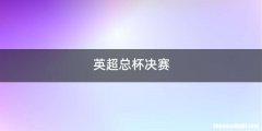 英超总杯决赛