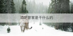 酒吧管家是干什么的