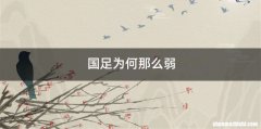 国足为何那么弱