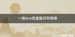一加ace竞速版闪存规格