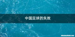 中国足球的失败