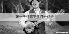 喝一千杯都不够打一成语