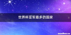 世界杯亚军最多的国家