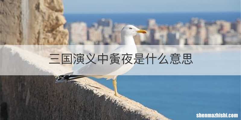 三国演义中夤夜是什么意思