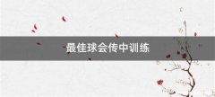 最佳球会传中训练