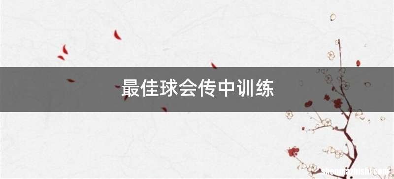 最佳球会传中训练