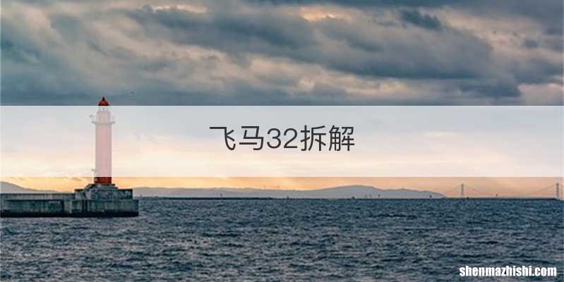 飞马32拆解