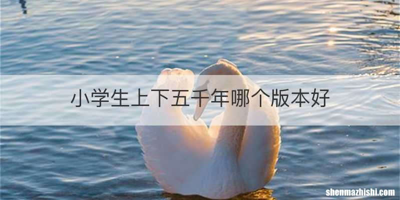 小学生上下五千年哪个版本好
