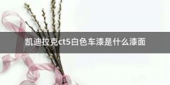 凯迪拉克ct5白色车漆是什么漆面