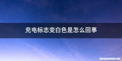 充电标志变白色是怎么回事