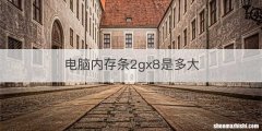 电脑内存条2gx8是多大