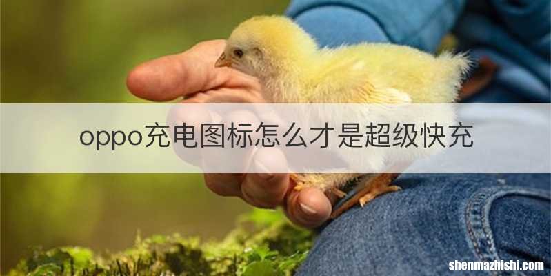 oppo充电图标怎么才是超级快充