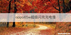 oppo65w超级闪充充电慢