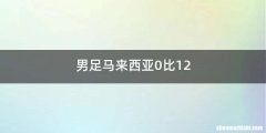 男足马来西亚0比12