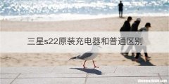 三星s22原装充电器和普通区别