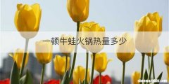 一顿牛蛙火锅热量多少