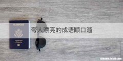 夸人漂亮的成语顺口溜