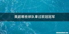 英超哪些球队拿过欧冠冠军