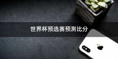 世界杯预选赛预测比分