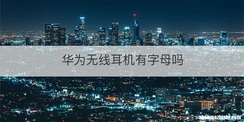 华为无线耳机有字母吗