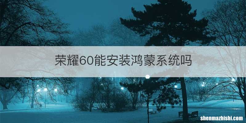 荣耀60能安装鸿蒙系统吗