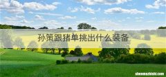 孙策跟猪单挑出什么装备