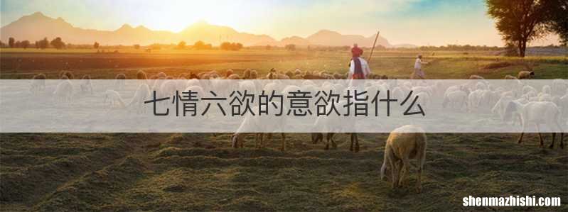 七情六欲的意欲指什么